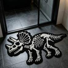 1pc Dinosaur Fossil Decorative Rug, Thickened Carpet, Thick Rug, Plush Carpet, Thickened Rug, Decorative Rug, Bedroom Decor, Small Rug, Carpet, Home Decor - Multicolor - View 2