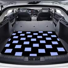1pc Universal Car Trunk Mat, Plaid Pattern Trunk Protector Pad, Anti-Fouling Anti-Scratch Anti-Slip Diatomaceous Earth Cargo Mat, Multi-Model Universal, Car Cargo Mat, Vehicle Interior Floor Mat, Car Interior Accessories, Holiday Gift - Plaid - View 7