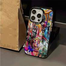 Creative Graffiti Pattern Phone Case Suitable For IPhone 17 16 15 14 13 12 11 Pro/Max/Plus Anti Drop And Shockproof Back Cover - 015CH-JMH - 查看 6