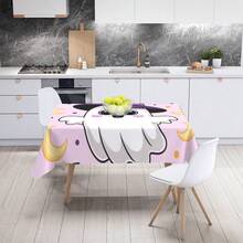 1PC Cute Ghost Print Tablecloth - Waterproof And Stain-Resistant Polyester Table Cover; Modern Minimalist Halloween Decor; Reusable; Suitable For Family Halloween Dinners And Tabletop Decoration. - I - View 2