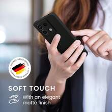 Kompatibel dengan Redmi Note 13 5G / Note 13 Pro 5G / Poco X6 / Note 13 Pro+ Plus, Casing Ponsel dengan Perlindungan Kamera, Tipis, Tahan Guncangan, Fleksibel, Warna Hitam Matte, Lembut, Pelindung Silikon. - Hitam - View 4