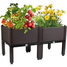 80cm Raised Garden Bed Planter Patio Plant Pot Flower Bed Vegetable Grow Box - View 10