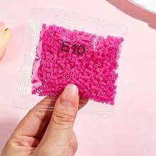 E Pink Series 2.6mm Mini Fusion Melty Beads Color Set Pixel Craft Beads DIY Handmade Materials For Custom Ornaments, Pixel Art And Creative Handcraft Creation - Multicolor - View 9