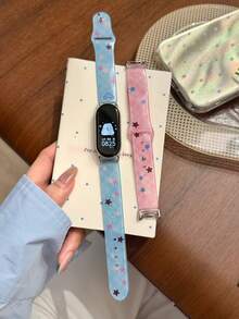 1件女孩手錶錶帶,兼容 45mm、44mm、40mm、49mm、46mm、41mm、38mm、42mm,兼容 Series 11、10、Ultra、9、8、7、6、SE、5、4、3、2、1,兼容小米 8/9pro、8/9/10 - 彩色 - 查看 3