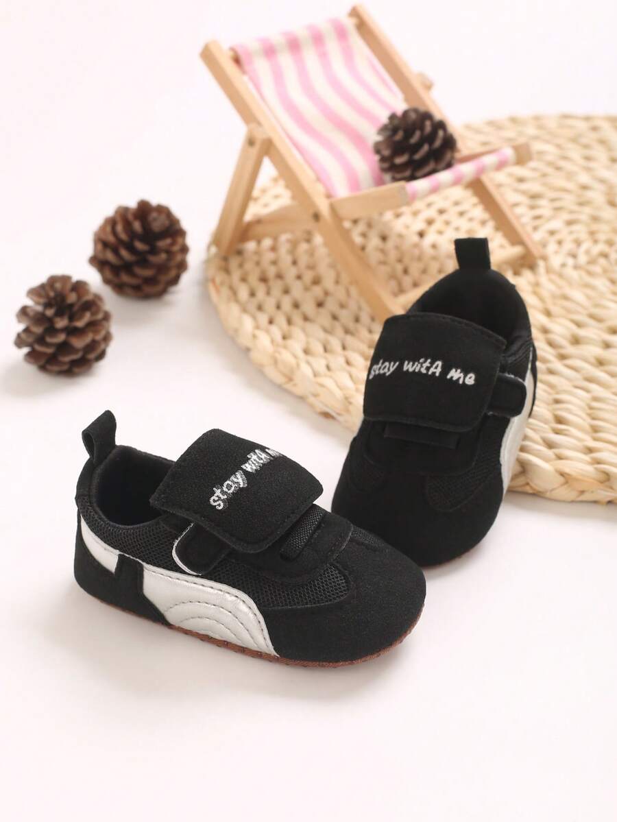 Spring/Autumn Infant Girls Casual Shoes Soft Sole Anti-Slip Infant Sports Shoes 0-1 Years Newborn Toddler Walking Shoes - Black - View 1