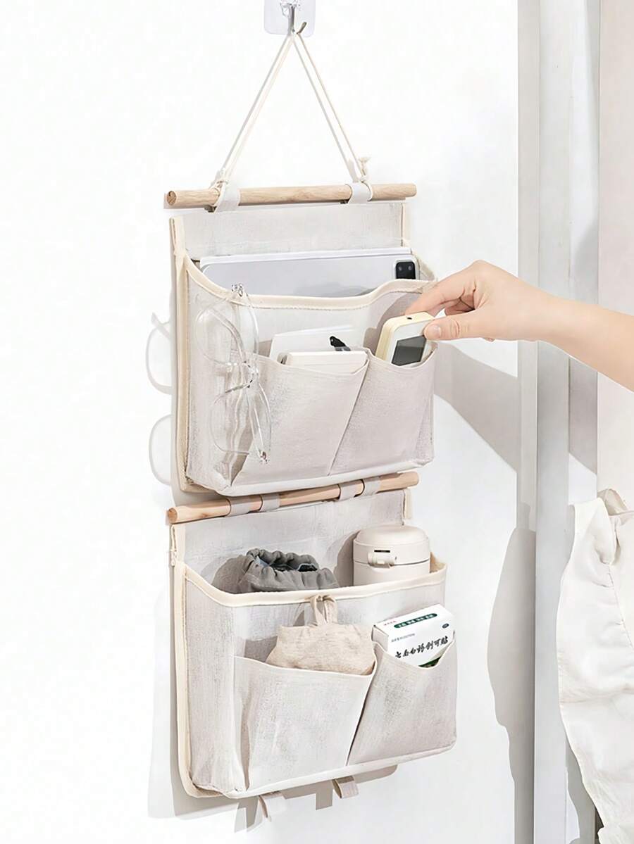 Portable Multi-Layer Hanging Storage Bag, Door Hanging Storage Basket, Suitable For Dorm, Home, Kitchen, Bedroom, Bathroom Storage Bucket, Space-Saving Wall Hanging Basket, Room Decor, Home Decor, Travel Essential, Back To School