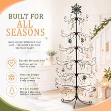 6ft Black PVC Iron Tree With Snowflake Top (Accessories Not Included) - Everyday Decor Tree - Default Title - View 6