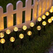 20pcs LED Bubble Ball Solar Garden Lights, 8 Lighting Modes With Auto Sensor, IPX4 Waterproof, Warm White/Colorful Outdoor Garden Lights, Suitable For Lawn, Patio, Wedding, Christmas Party, Camping, All Seasons - Warm White Light - View 5