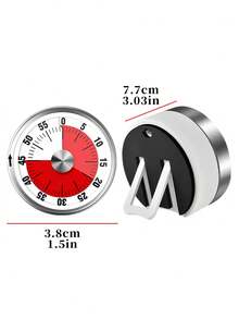 Mechanical Timer, Kitchen Timer. Magnetic Back, Stand Timer. 1-55 Minutes Countdown. Twist Timer. No Battery Required, Countdown Alarm. Mechanical Movement, Durable And Long-Lasting. Suitable For Baking Enthusiasts, Housewives, Chefs, Students And Fitness Enthusiasts, Applicable For Kitchen Cooking, Exam Timing, Facial Mask, Pomodoro Technique And More - Multicolor - View 10