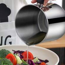 SMEGGEMS 1 bình đựng dầu nhà bếp bằng thép không gỉ có rây lọc, vòi rót dễ dàng và tay cầm, phù hợp để bảo quản dầu ăn và mỡ, bình đựng dầu nhà bếp thiết yếu - Xem 7