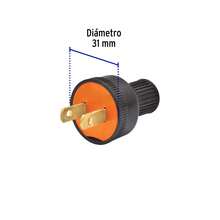 TRUPER KIT 2 PZ-2 Clavijas no polarizadas redondas de PVC, Volteck - B - Ver 3