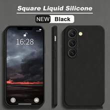 Casing Ponsel Silikon Cair untuk Samsung Galaxy S25 Ultra dan 13/16 Pro Max/11, Tahan Air, Tahan Guncangan, Tahan Jatuh, Tahan Gores. - Hitam - View 25