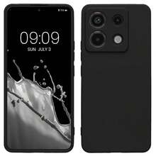 Kompatibel dengan Redmi Note 13 5G / Note 13 Pro 5G / Poco X6 / Note 13 Pro+ Plus, Casing Ponsel dengan Perlindungan Kamera, Tipis, Tahan Guncangan, Fleksibel, Warna Hitam Matte, Lembut, Pelindung Silikon. - Hitam - View 1