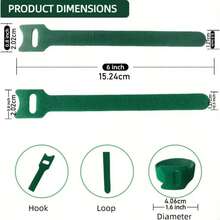 1roll Tie Tanaman Polos - Hijau - View 9