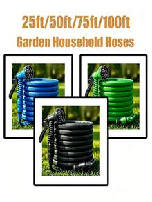 Multifunctional High-Pressure Garden Hose, 7 Spray Modes, Heavy-Duty PVC Hose, Suitable For Watering Plants, Car Washing, Lawn Irrigation, Pet Cleaning And Other Outdoor Tasks, All-Season Use - Sets - View 2