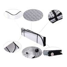 Universal Car Front Windshield Sun Shade - Heat Insulation UV Protection Suction Cup Sunshade, Summer Window Light Block Cover - A - View 2