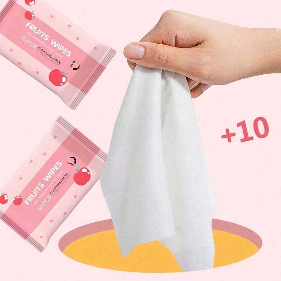1/2/5/10 Packs (10 Tablets Per Pack) Portable Cleaning Wipes Disposable Cleaning Wipes Mini Small Package Wet Wipes ,Used For Daily Item Cleaning,Suitable For Daily Cleaning(Used For Item Cleaning, Not For Body Part Cleaning) - Multicolor - View 1
