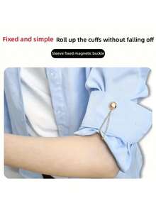 1/3/6 Pcs Adjustable Magnetic Pant Leg Cuff Clips Durable Alloy Detachable For Pants And T-Shirts No Sewing Required To Shorten Pant Length - Multicolor - View 8