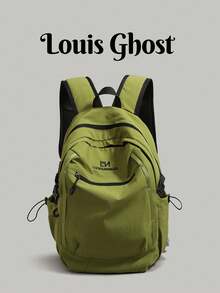 Outdoor Commuter Backpack, Lightweight Travel Bag, Fashionable Versatile Large Capacity School Bag, Anti-Theft, Work, Essential, Nylon, Ergonomic - Multicolor - View 1