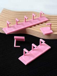 10pcs Japanese Minimalist Style Nail Art Display Stand, Detachable Fake Nail Practice Holder, Non-Magnetic, Connectable Or Single Use Nail Holder - Multicolor - View 10