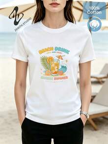 Women T-Shirts - 白色 - 查看 1