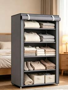 Tủ lưu trữ bằng vải có nắp chống bụi cuộn lên, kệ sắp xếp đa tầng độc lập cho giày, đồ ăn nhẹ, đồ chơi, vật dụng linh tinh, kệ lưu trữ tiết kiệm không gian cho lối vào, phòng ngủ, nhà bếp, nhà ở, tủ quần áo, phòng giặt, chắc chắn bền bỉ dung tích lớn - Xem 7
