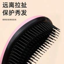 Peine sin enredos, adecuado para cabello rizado, grueso, liso y natural - Dientes bífidos suaves, dientes de peine flexibles, mango de plástico ABS, uso en seco y húmedo, adecuado para cabello normal, disponible en múltiples tamaños - Multicolor - Ver 11