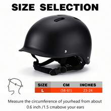 Adult Bicycle Helmet - Breathable, Adjustable, And Unisex. A Dual-Certified, Multi-Functional Sports Helmet Suitable For Skateboarding, Inline Skating, Cycling, Scooters, Balance Bikes, And Other Activities. (Size L: 22–24 Inches) - 016A - View 3
