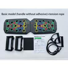Set Papan Push-Up Lipat Multifungsi, Sistem Latihan 30-in-1 dengan Kode Warna, Pegangan Anti-Selip, Pita Resistensi, dan Matras Anti-Selip, Peralatan Kebugaran Rumah Portabel untuk Latihan Dada, Bahu, Punggung, dan Trisep, Cocok untuk Pemula Pria dan Wanita - MultiWarna - View 12