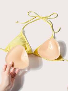 vfvQueen Silicone Bra Inserts - Invisible, Reusable & Thickened Breast Pads For Bikini Halter, Soft And Comfortable Lingerie Accessories For Women - Khaki - View 3