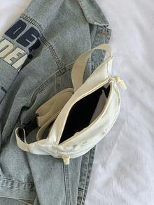 Fashion Women's Crossbody Chest Bag Waist Bag Casual Shoulder Bag - Beige - View 10