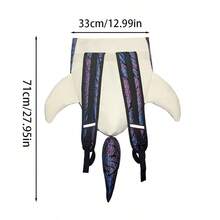 Outdoor Travel Bag, Large-Capacity Portable Storage Bag, Versatile Street Travel Bag, Ocean Shark Bag, Suitable Daily Outings, Parties, And Gatherings, Unique And Versatile Backpack - Purple - View 2