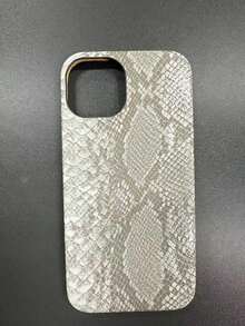 Casing Ponsel Pelindung Berkualitas Tinggi Baru, Kulit PU Motif Kulit Ular, Perlindungan Penuh, Tahan Guncangan, dengan Tempat Kartu, Cocok untuk iPhone 11/12/13/14/15/16/17 PRO MAX - Grey - View 3