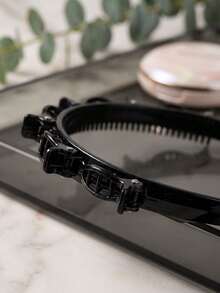 Tiara Trançada Oca, Elástico para Cabelo, Acessório de Cabelo, Acessório de Cabelo Feminino, Ferramenta de Estilização de Penteado, Produto de Beleza, Acessório de Cabelo Cacheado Feminino, Cachos Sem Calor, Acessório de Cabelo, Presilha de Cabelo - tiara - Visão 6
