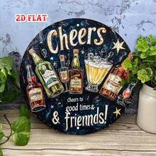 2D Flat Wooden Wall Decor Sign, Not A Clock, Non-Moving, Vintage "Its Beer" Rustic Country Style Beer Theme Art - Rustic Beer Theme - View 7