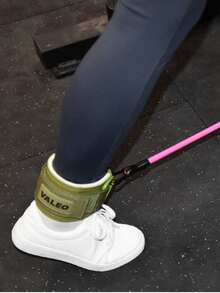 1PC, Outdoor Sports Fitness Training Ankle Strap For Leg & Glute Workouts - Equipped With Resistance Band And Buckle, Suitable For Cable Machine Gym Training - Multicolor - View 9