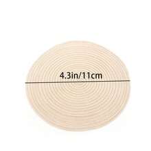 PVC Solid Color Heat-Resistant Round European Style Handmade Woven Placemats, Non-Fading Table Protector, Heat-Insulating Pads For Pots, Bowls And Plates - A - View 8