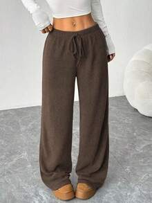 Women's Loose Versatile Casual Pants For Autumn - Brown - View 2