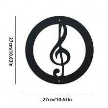 1 Set Music Note Wall Decor Set - Iron Frame Outline Painting, Durable Metal Sculpture, Suitable For Home And KTV Decoration, Perfect For Room Decor. - TY-204-03 - View 13