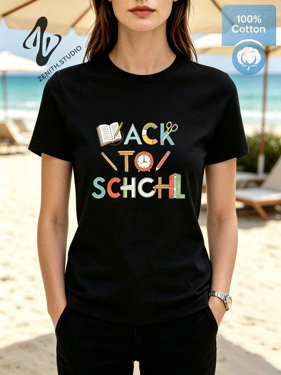 Women T-Shirts - 黑色 - 查看 1
