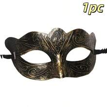Couples' Masks – Venetian-Style Masks Featuring Shimmering Metallic Wire And Raspberry-Colored Rhinestones; Men's Carnival Mask (Masks Are Hand-Painted, So Slight Variations In Lines May Occur, But This Does Not Affect Usability). - A - View 14
