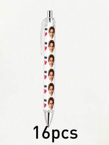 Custom Photo Ballpoint Pen, Personalized Name Writing Pen, Cute Heart Stationery Gift, Custom Portrait Pen, Customizable Name Office Supplies, Diary Pen, Birthday Gift, Graduation Gift, Teacher Appreciation Gift, Daily Writing - Style a - View 7