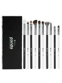 DUcare 10pcs Eyeshadow Makeup Brush Set, Precise Application, Blending, Crease And Highlight Essential Eye Brushes - Black and White - View 8