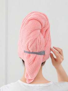 1pc Quick-Drying Absorbent Microfiber Hair Towel Headband For Women, Suitable For Long, Curly, Wet Hair, Fast Drying And Anti-Frizz, With Elastic Band, Foldable Into Bath Towel, Great Mother's Day Gift For Mom - Multicolor - View 13