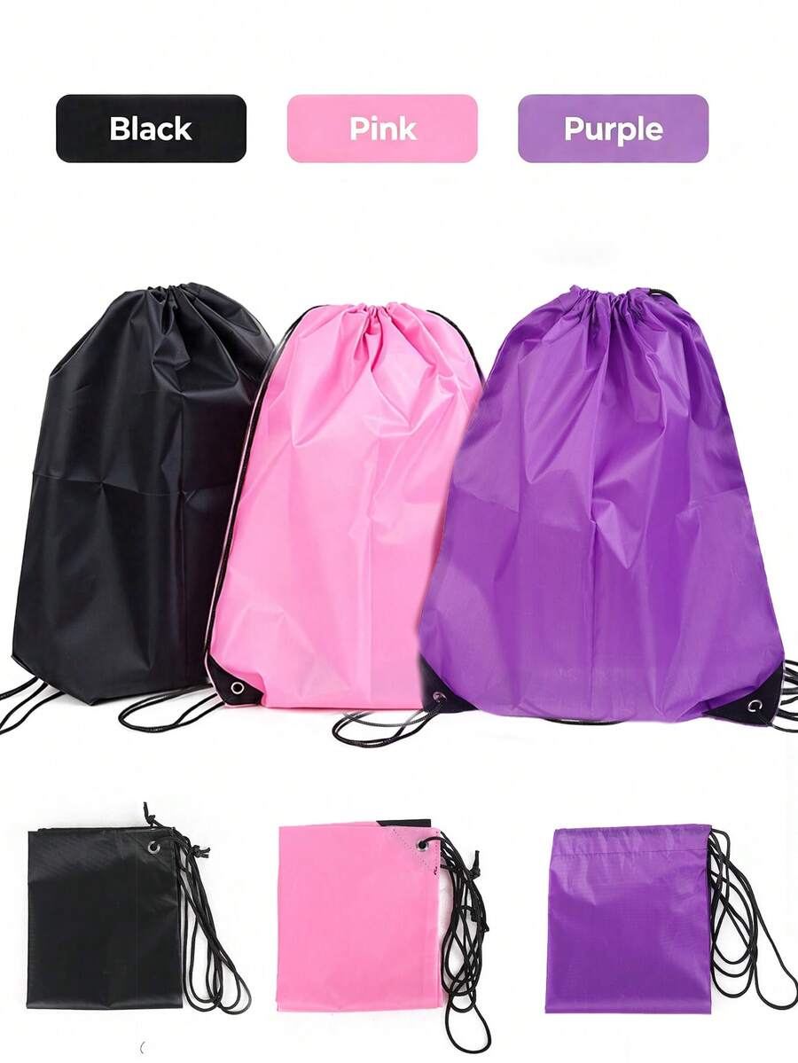 1/3/6pcs Wig Storage Bags, Large Size Colorful Drawstring Storage Bags, Used For Wig Storage, Wig Preservation, Wig Dust-Proof, Also Suitable For Home And Travel Storage - View 1