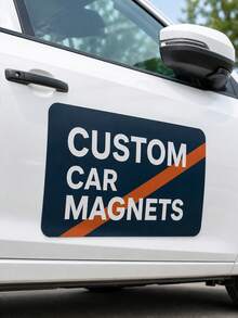 客製化磁性車用標誌，可印照片、文字或Logo，汽車與卡車專用個性化車門貼紙，多尺寸全彩，商業廣告用途，乙烯基車輛磁性展示板，可拆卸式標誌，耐候性 - 彩色 - 查看 7