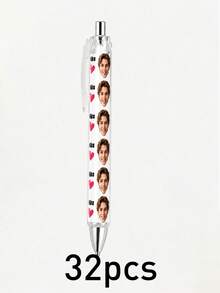 Custom Photo Ballpoint Pen, Personalized Name Writing Pen, Cute Heart Stationery Gift, Custom Portrait Pen, Customizable Name Office Supplies, Diary Pen, Birthday Gift, Graduation Gift, Teacher Appreciation Gift, Daily Writing - Style a - View 13