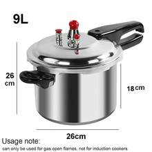 4/7/9L Aluminium Pressure Cooker – Home Dual Handle Cooker With  Valve, Gas Hob Compatible, Lightweight & Durable - View 9
