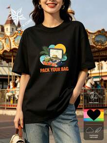 Women T-Shirts - 黑色 - 查看 1