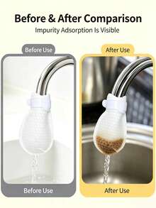 11/22/55pcs Set (Single Item + Strap) Anti-Splash Durable Portable Universal Thickened Faucet Filter, Removes Sand And Rust, Protects Faucet, Tap Water Filter Bag Water Purification Sock, Suitable For Home Kitchen Bathroom, Restaurant Outdoor Travel Hotel Christmas - Multiple Styles - View 6